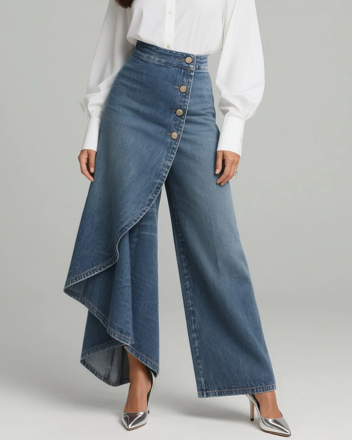 Audrey | Pantalón vaquero envolvente
