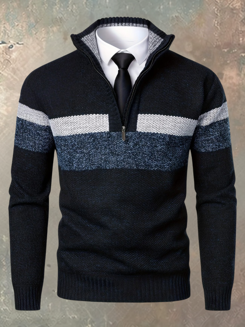 Milan | Jersey elegante con media cremallera