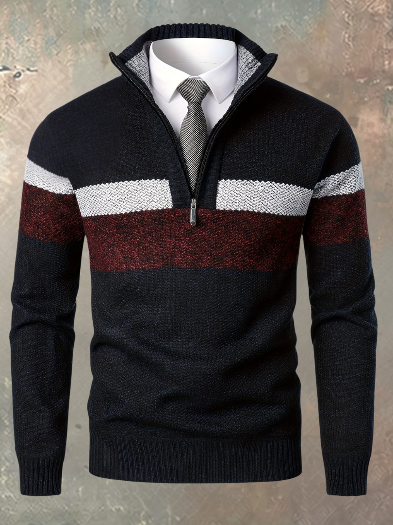 Milan | Jersey elegante con media cremallera