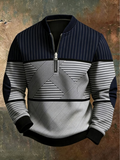 Viktor | Suéter moderno para hombre con media cremallera y estilo elegante
