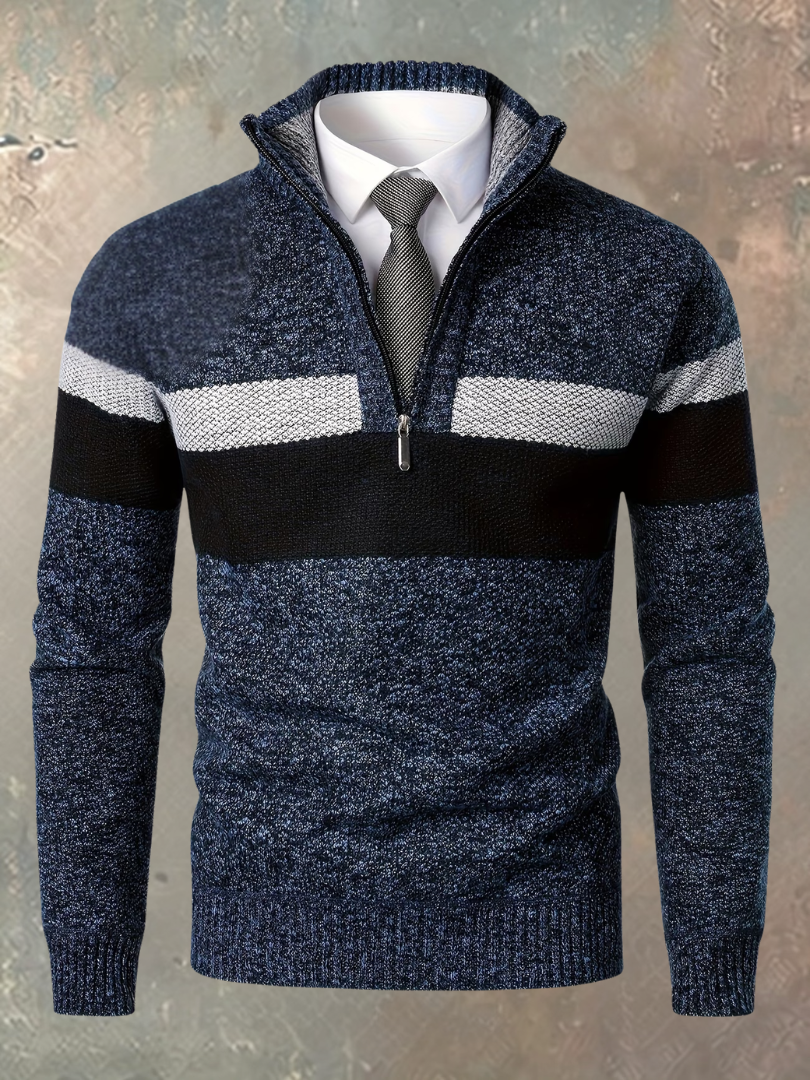 Milan | Jersey elegante con media cremallera