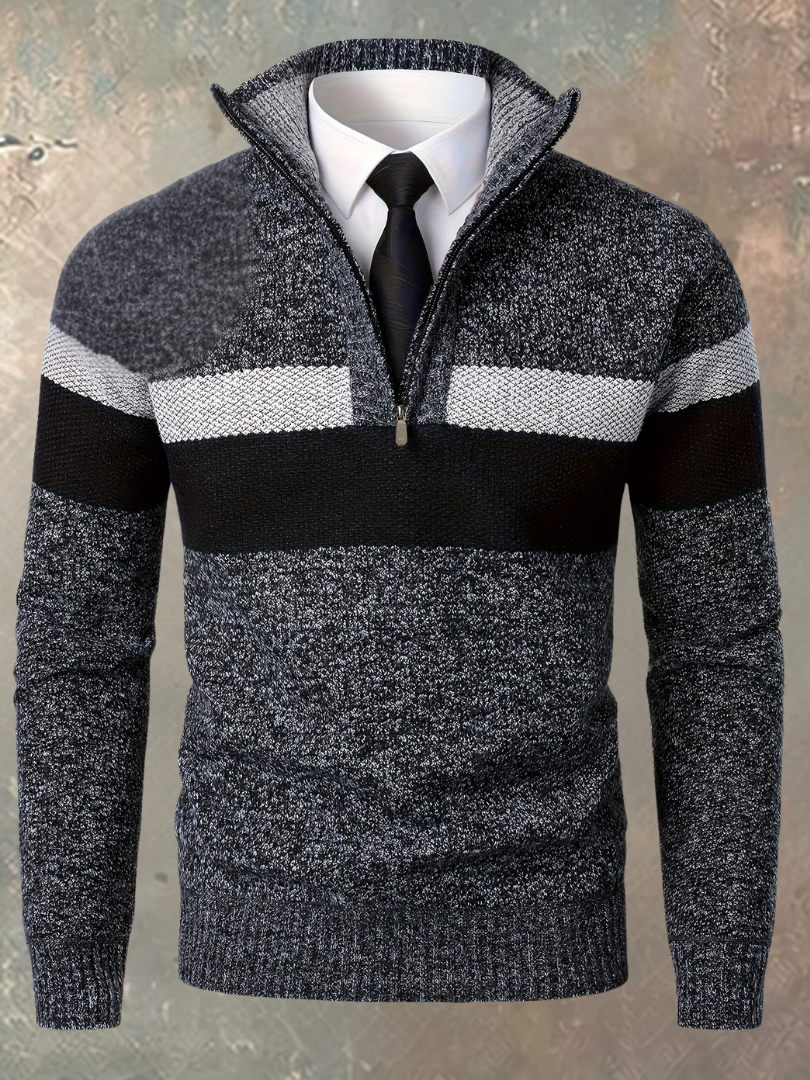 Milan | Jersey elegante con media cremallera