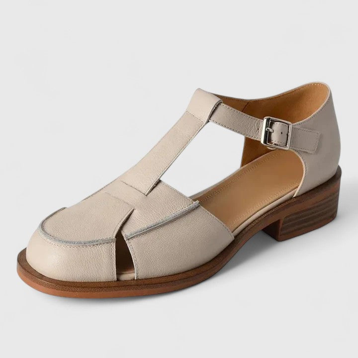Manuela | Sandalias cerradas con correa en T