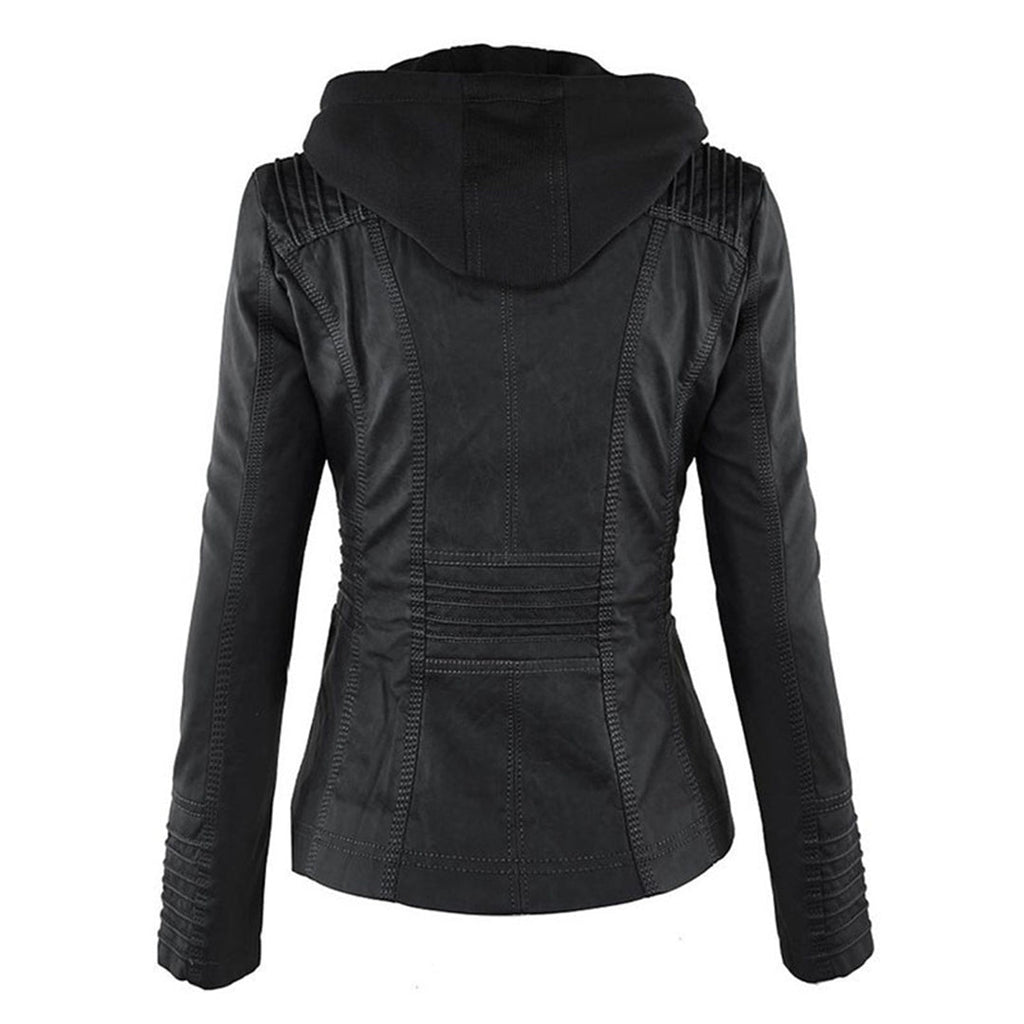Flavia | Elegante chaqueta de cuero resistente y de alta calidad