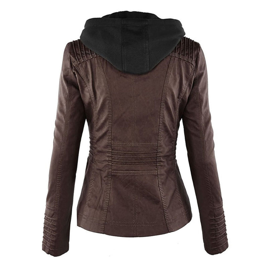 Flavia | Elegante chaqueta de cuero resistente y de alta calidad