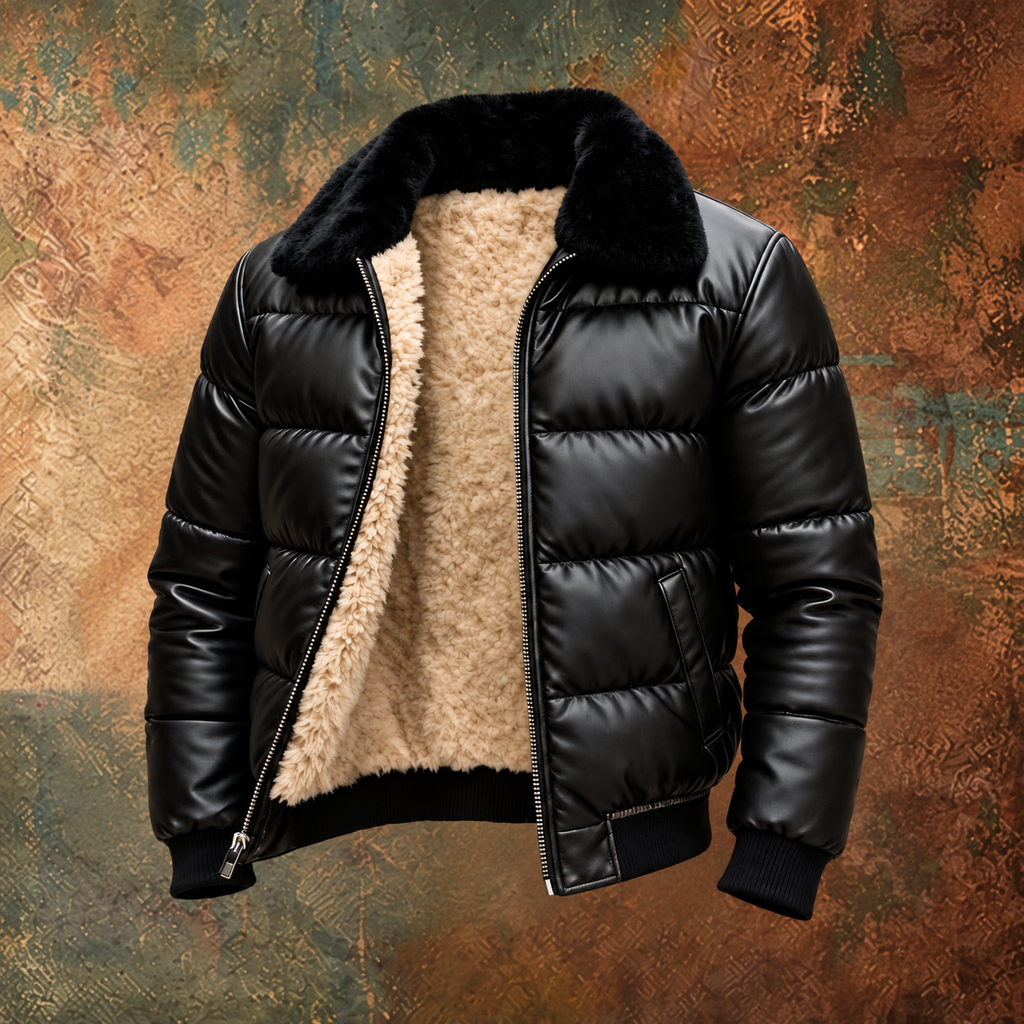 Chaqueta acolchada abrigada con elegante estilo vintage