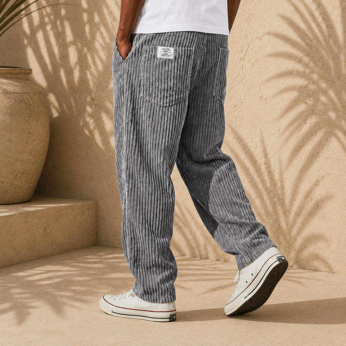 Adriano | Pantalones elegantes de pana seleccionada