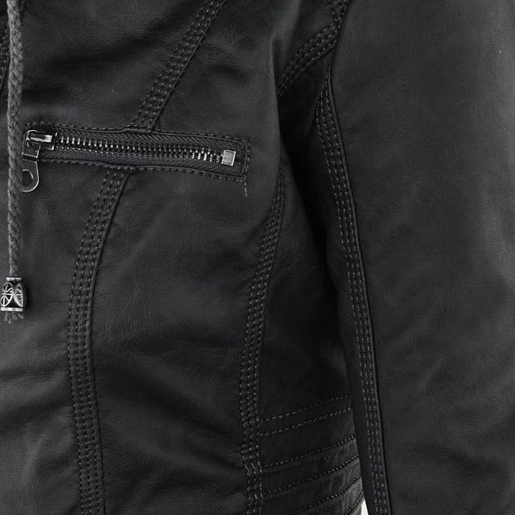 Flavia | Elegante chaqueta de cuero resistente y de alta calidad