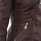Flavia | Elegante chaqueta de cuero resistente y de alta calidad