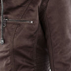 Flavia | Elegante chaqueta de cuero resistente y de alta calidad