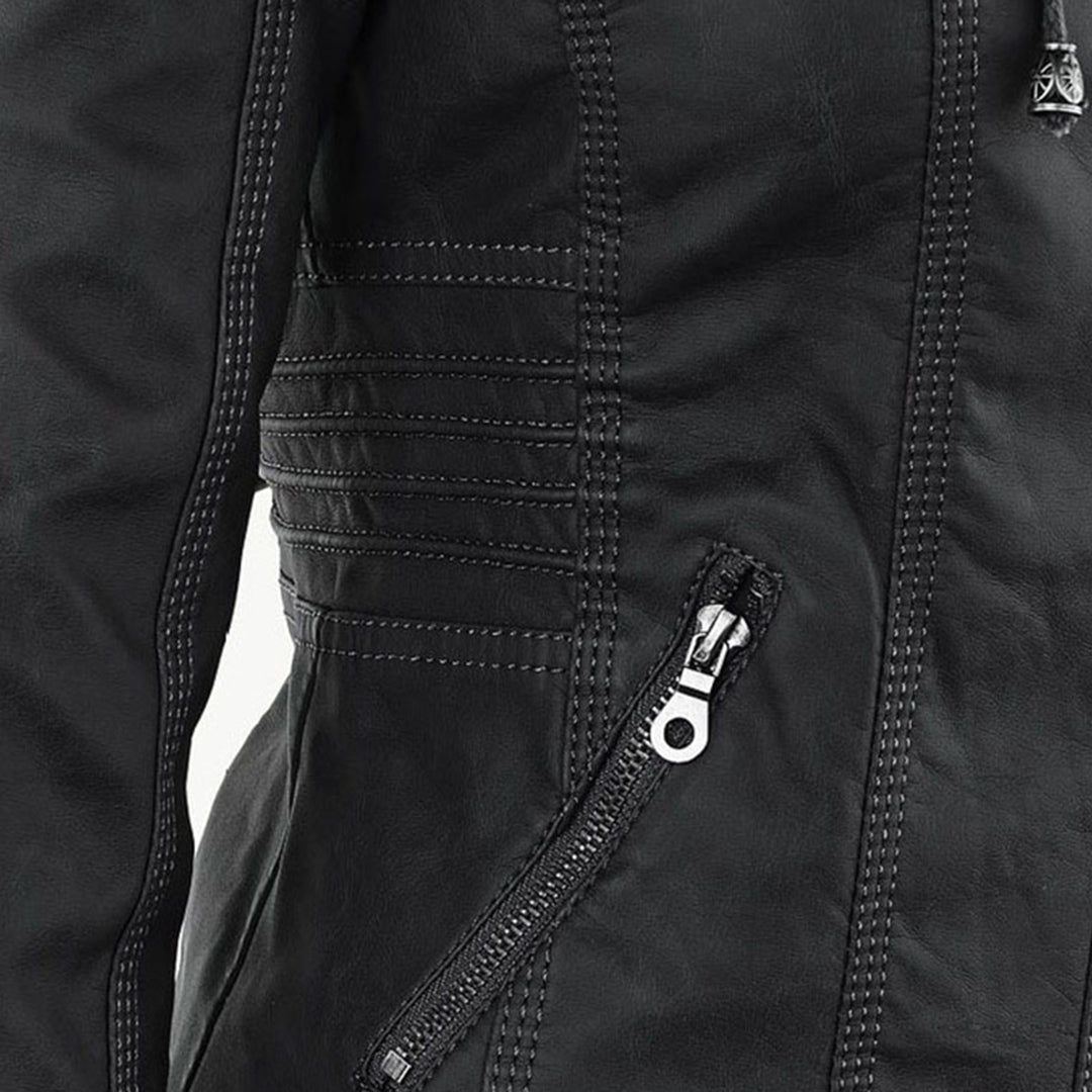 Flavia | Elegante chaqueta de cuero resistente y de alta calidad