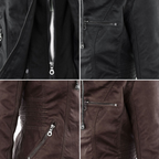 Flavia | Elegante chaqueta de cuero resistente y de alta calidad
