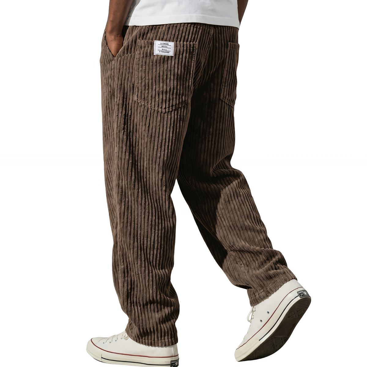 Pantalón de pana para hombre con cintura elástica – Cómodo y elegante