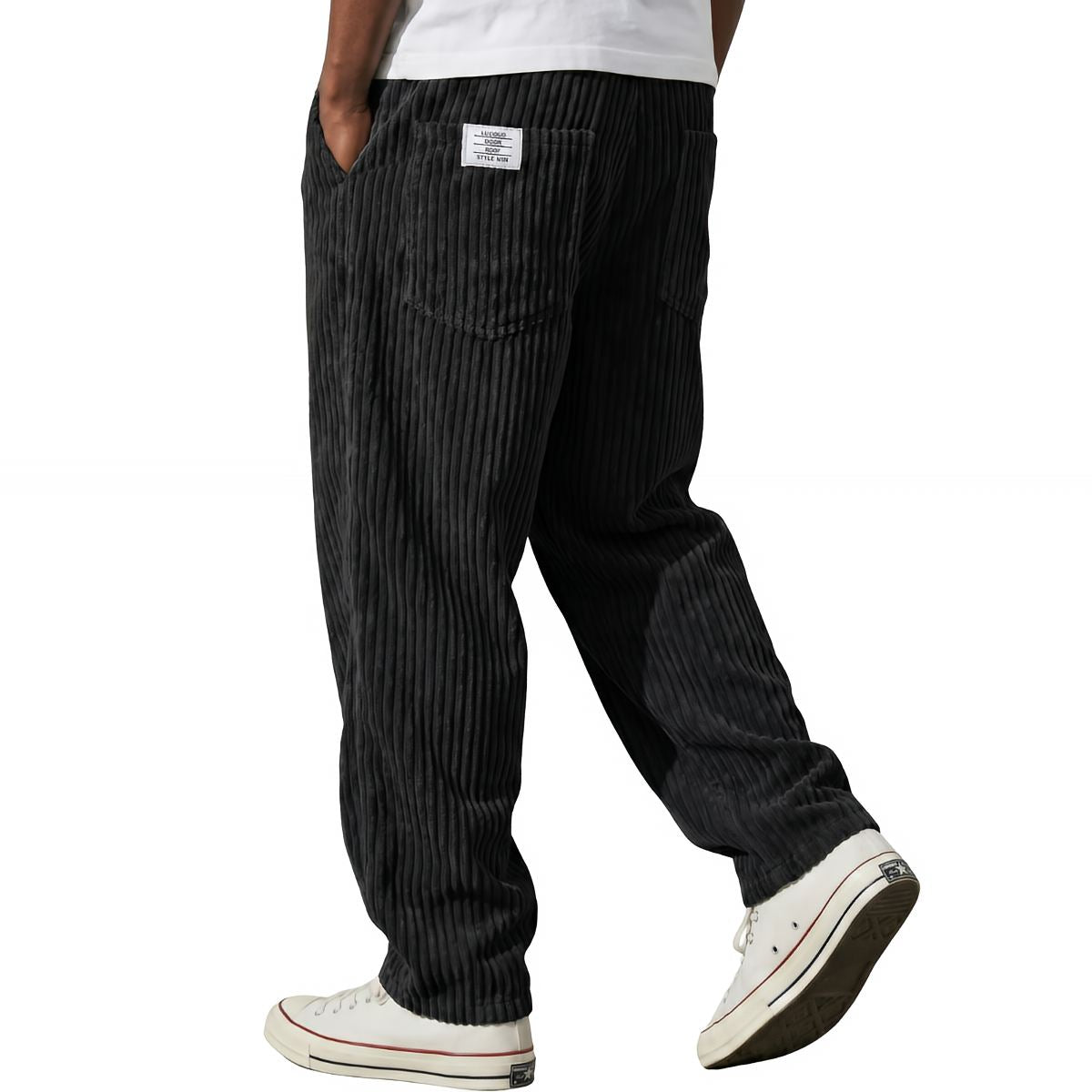Pantalón de pana para hombre con cintura elástica – Cómodo y elegante