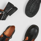 Mariela | Zapatos Oxford clásicos con tira y hebilla
