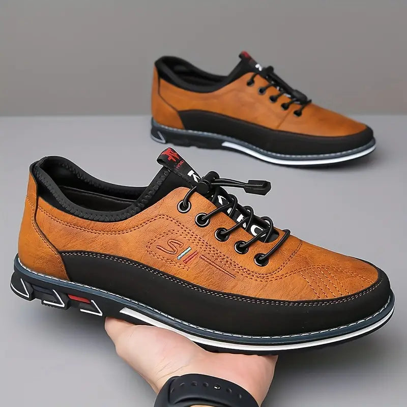 Zapatos de cuero cómodos sin cordones con un ajuste elegante