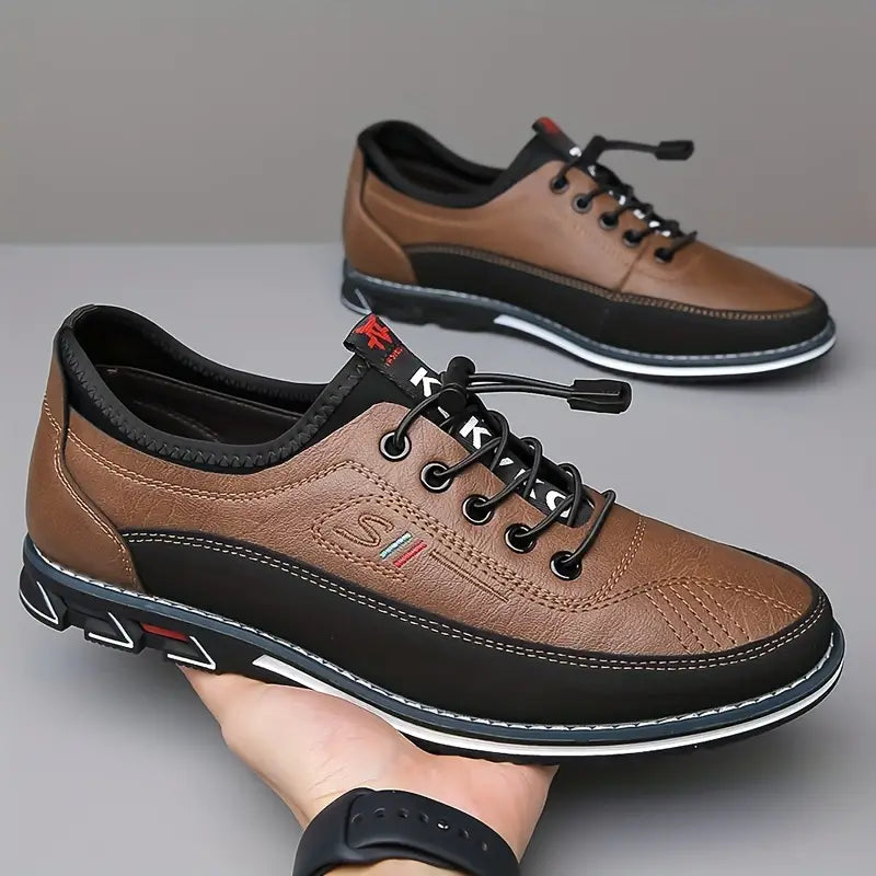 Zapatos de cuero cómodos sin cordones con un ajuste elegante