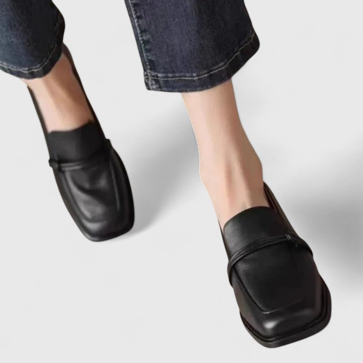 Micaela | Mocasines elegantes de punta cuadrada