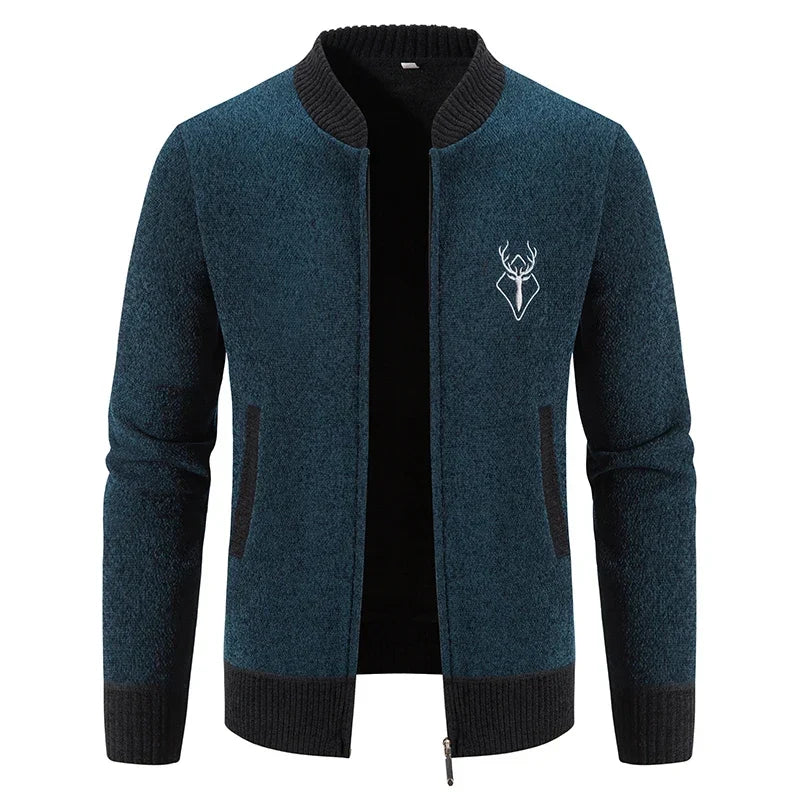 Pieter | Chaqueta de punto para hombre con elegante detalle otoñal