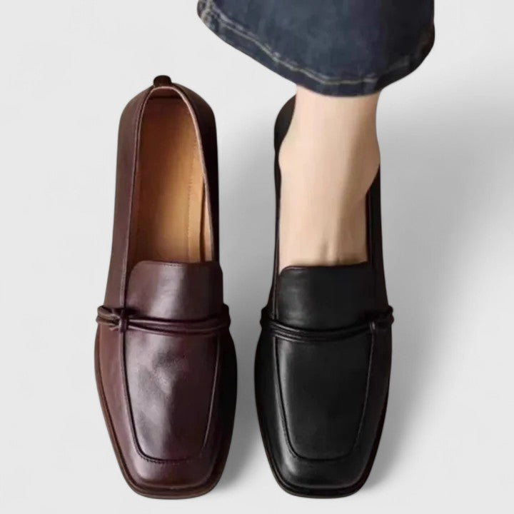 Micaela | Mocasines elegantes de punta cuadrada