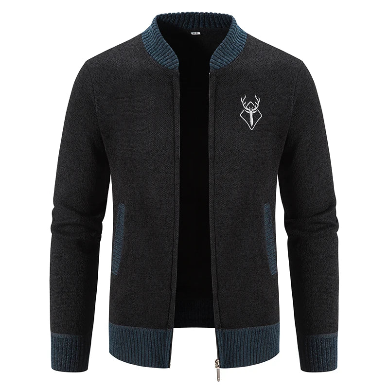 Pieter | Chaqueta de punto para hombre con elegante detalle otoñal