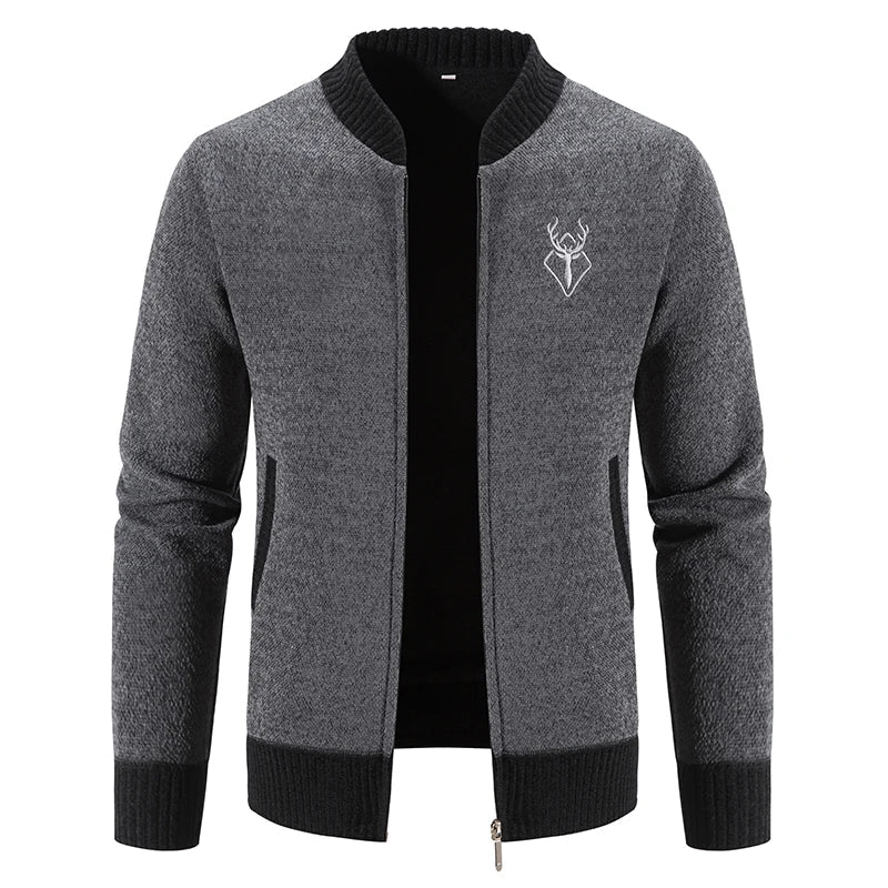 Pieter | Chaqueta de punto para hombre con elegante detalle otoñal
