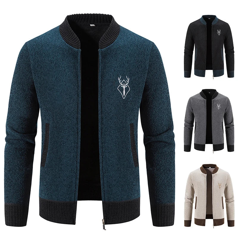 Pieter | Chaqueta de punto para hombre con elegante detalle otoñal