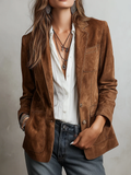 Marcela | Elegante blazer vintage marrón