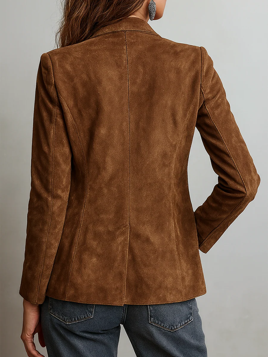 Marcela | Elegante blazer vintage marrón