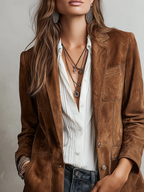 Marcela | Elegante blazer vintage marrón