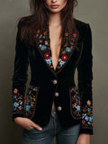 Apolonia | Elegante americana floral multicolor bordada