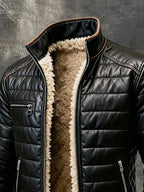 Chaqueta elegante con cuello alto y corte refinado