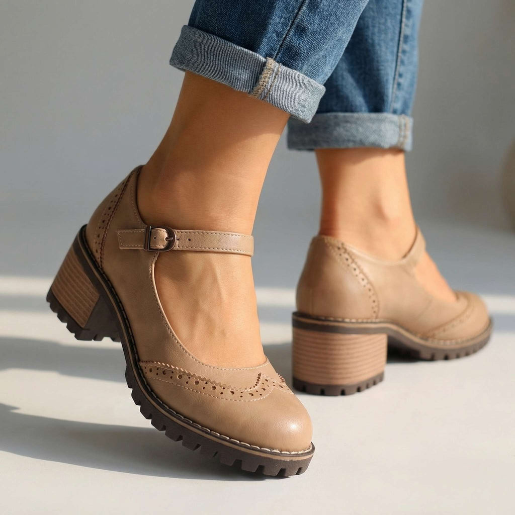 Sabina | Merceditas estilo Oxford con tacón ancho