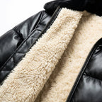 Chaqueta acolchada abrigada con elegante estilo vintage