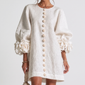 Celia | Vestido floral con relieve texturizado