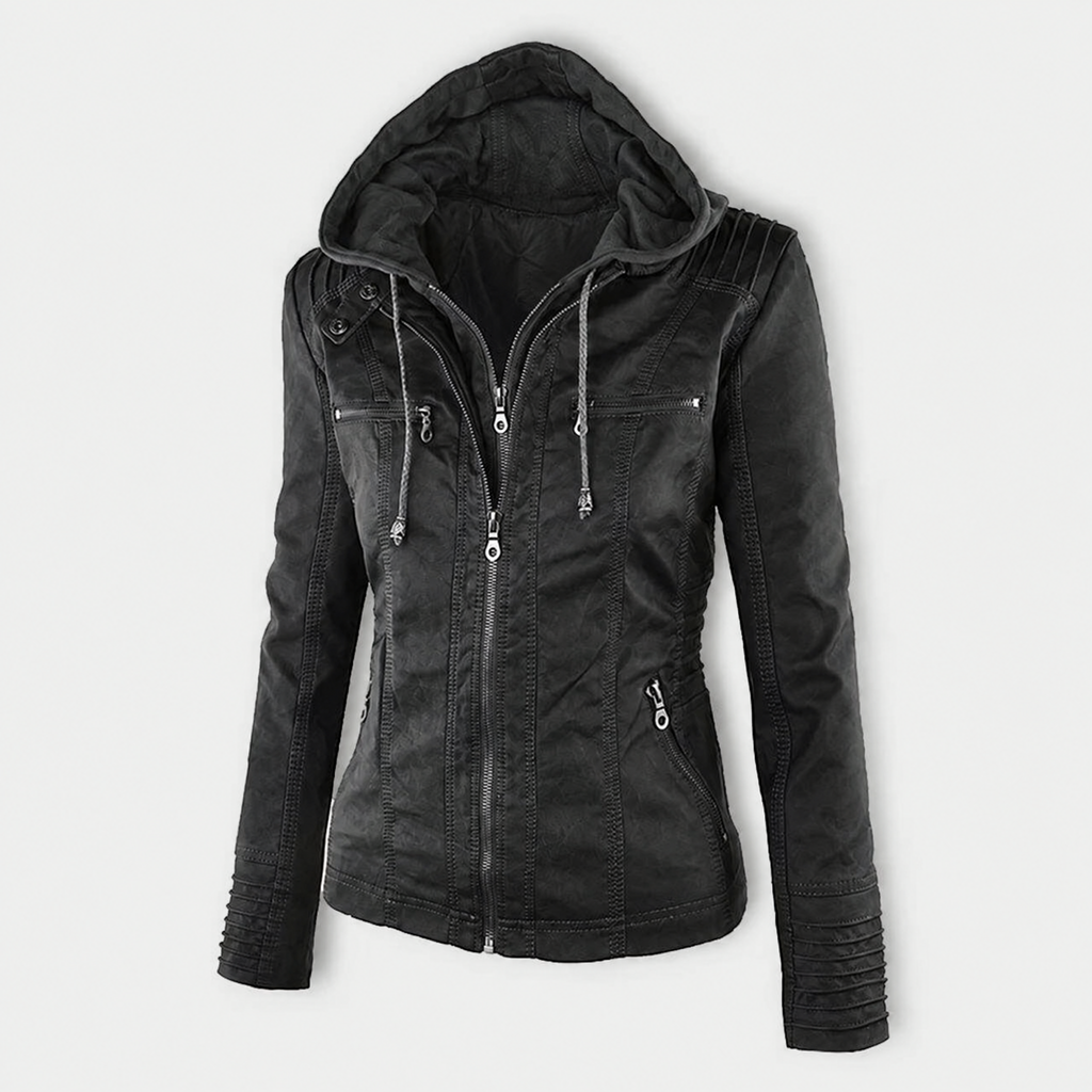 Flavia chaqueta con capucha negro