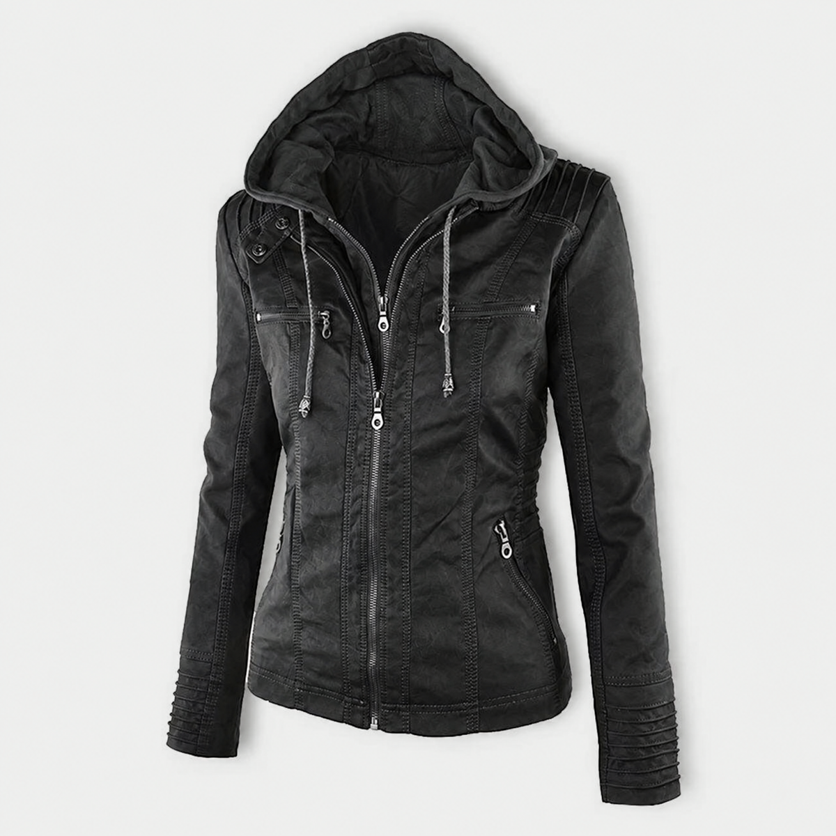 Flavia chaqueta con capucha negro