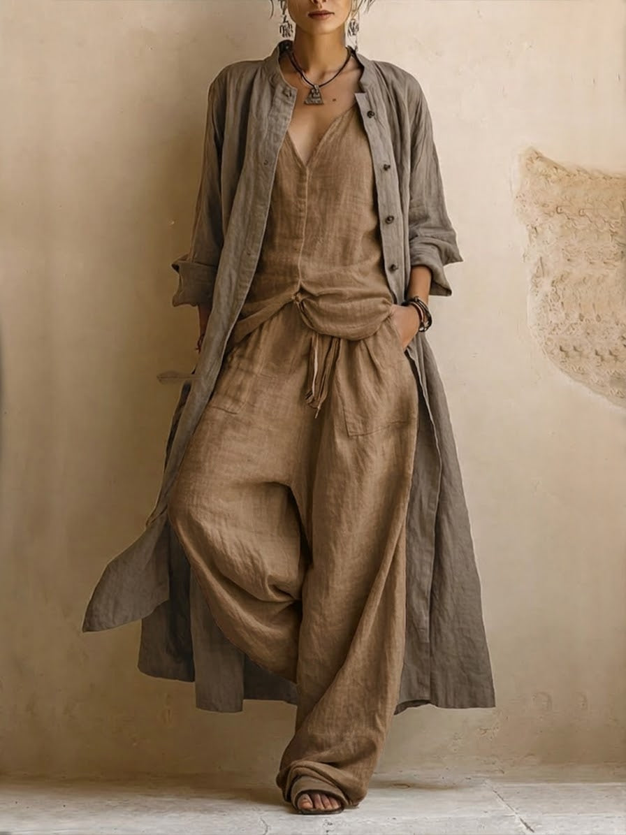 Alicia | Conjunto elegante y suave con abrigo