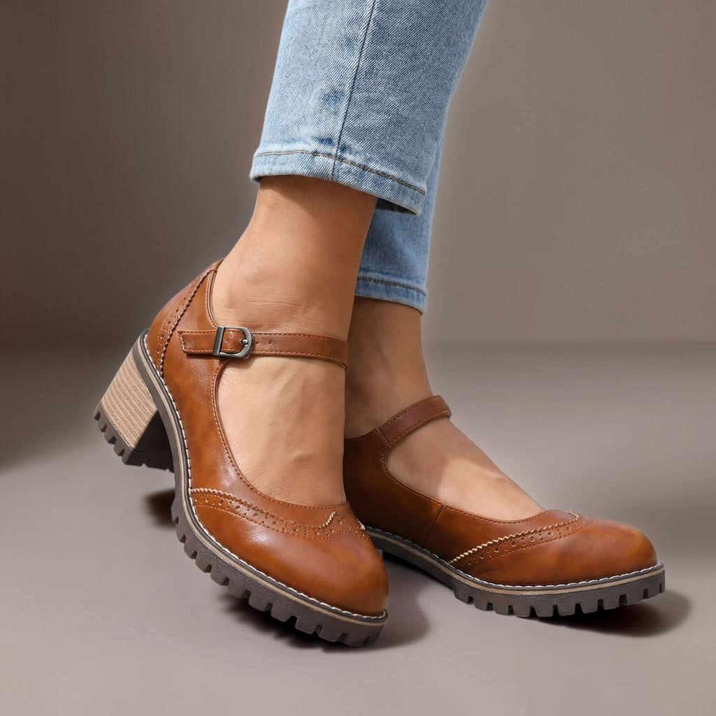 Sabina | Merceditas estilo Oxford con tacón ancho