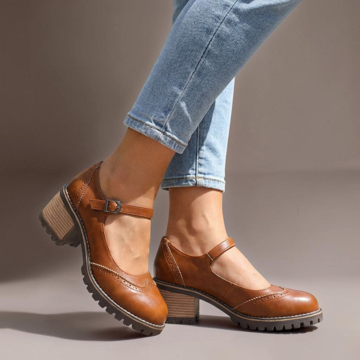 Sabina | Merceditas estilo Oxford con tacón ancho