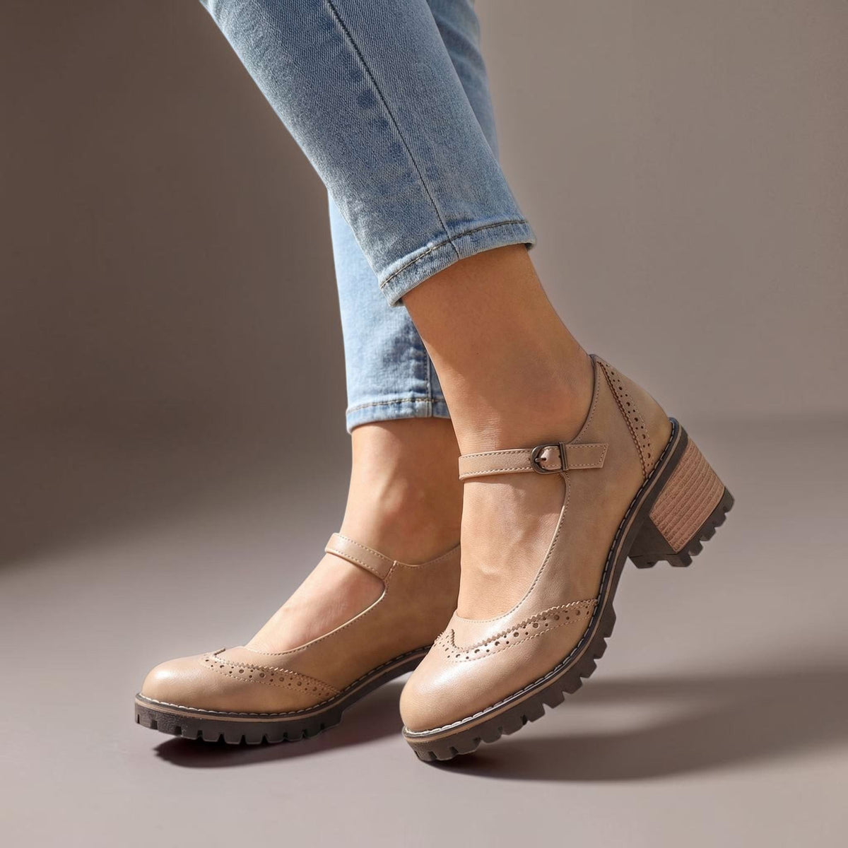 Sabina | Merceditas estilo Oxford con tacón ancho